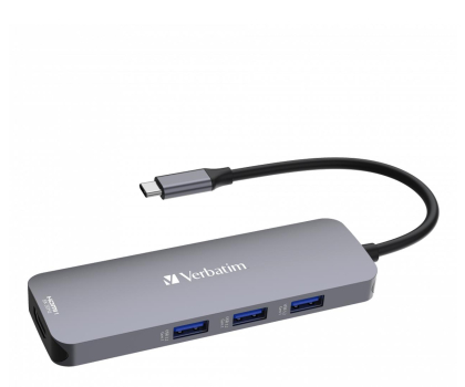 Akcesoria VERBATIM USB-C - 2x USB 3.0, USB-C PD, 2xHDMI, SD, microSD 32151